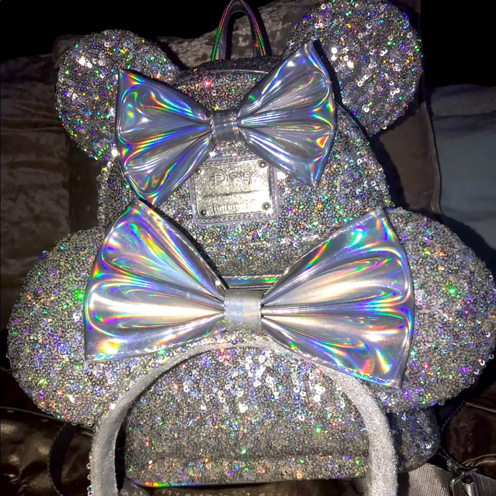 Holographic Loungefly Bag With Ears